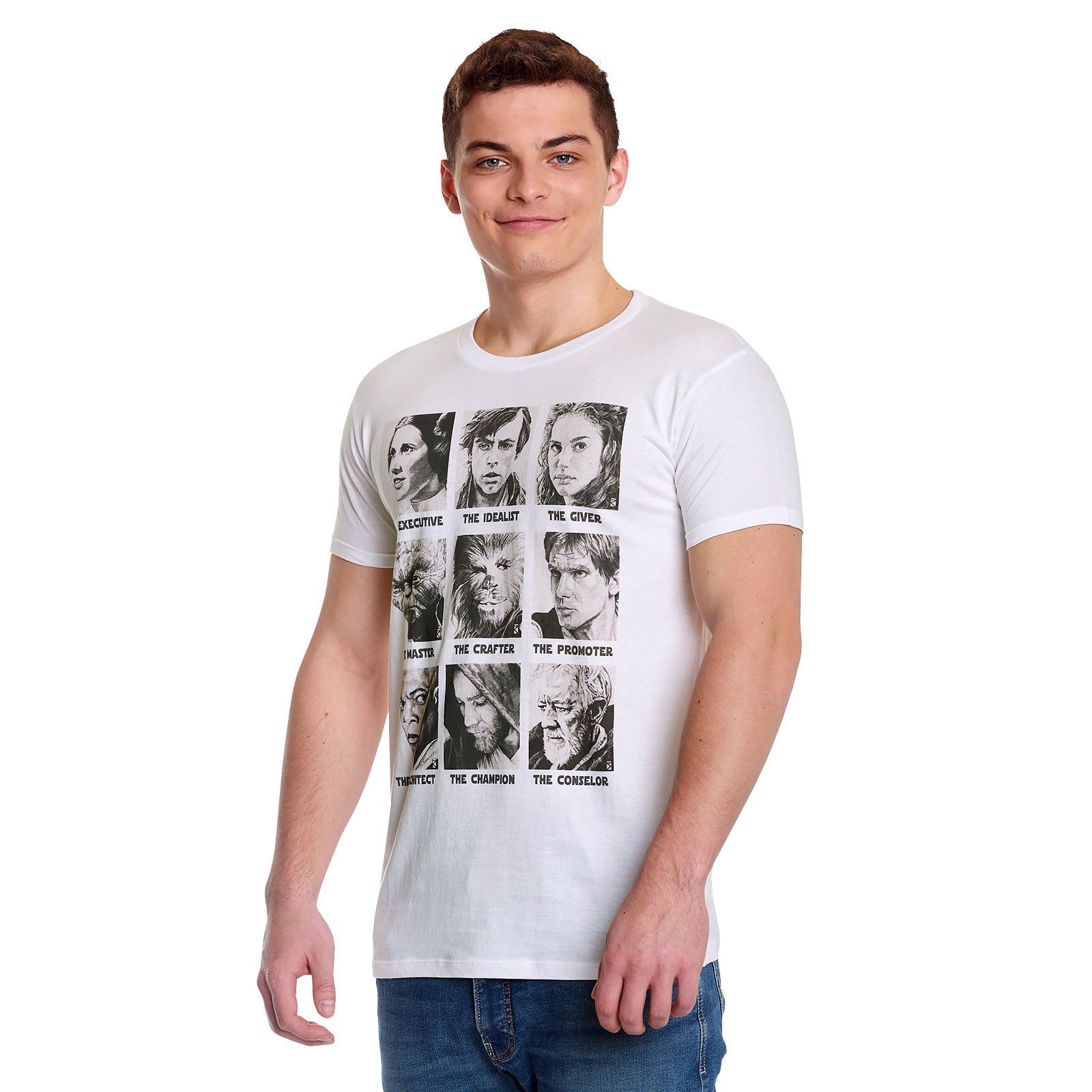 Immagine del prodotto Star Wars - T-shirt bianca con personaggi classici