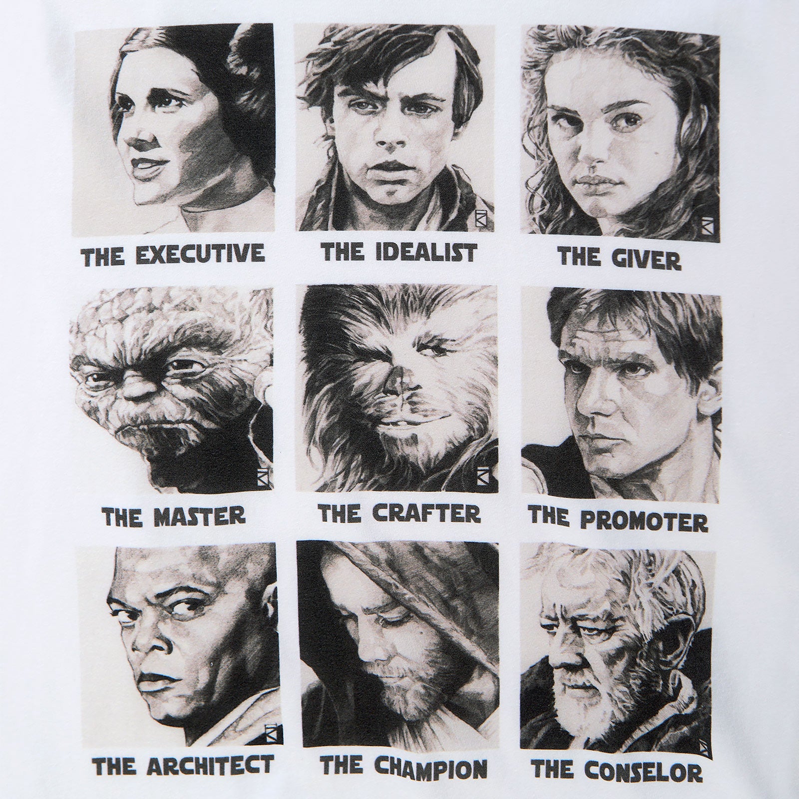 Immagine del prodotto Star Wars - T-shirt bianca con personaggi classici