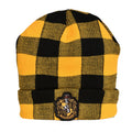 Immagine del prodotto Harry Potter - Berretto a Quadri con Stemma di Hufflepuff