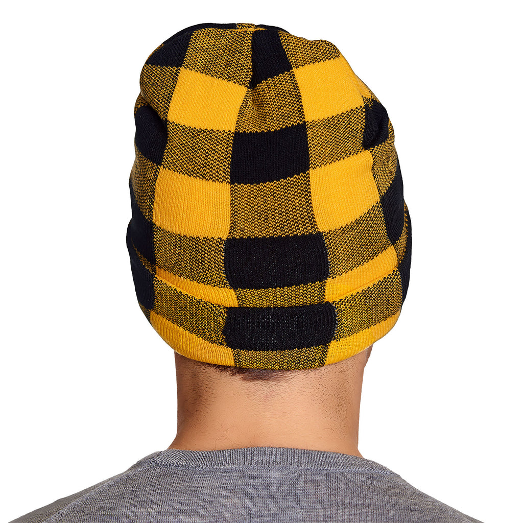 Immagine del prodotto Harry Potter - Berretto a Quadri con Stemma di Hufflepuff