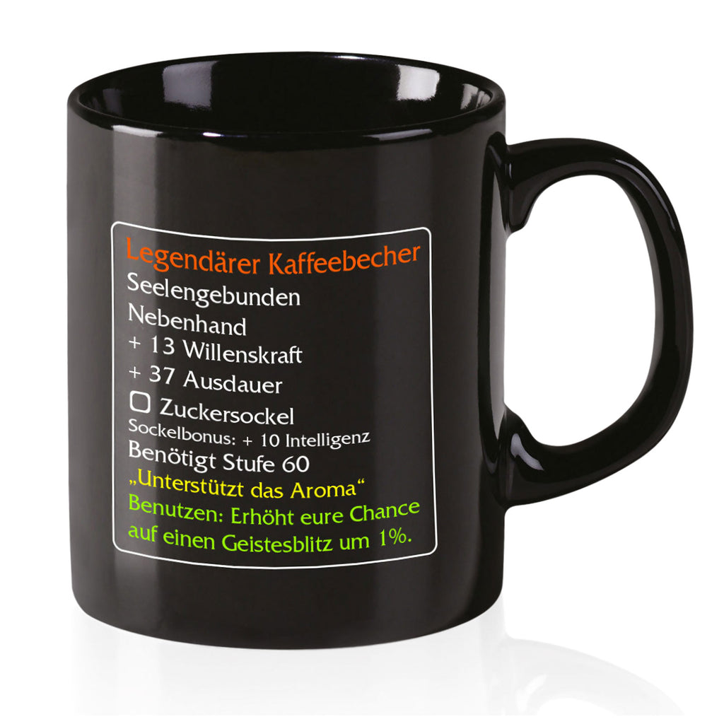 Immagine del prodotto Tazza da caffè leggendaria livello 60 - oggetto MMO Classic per fan