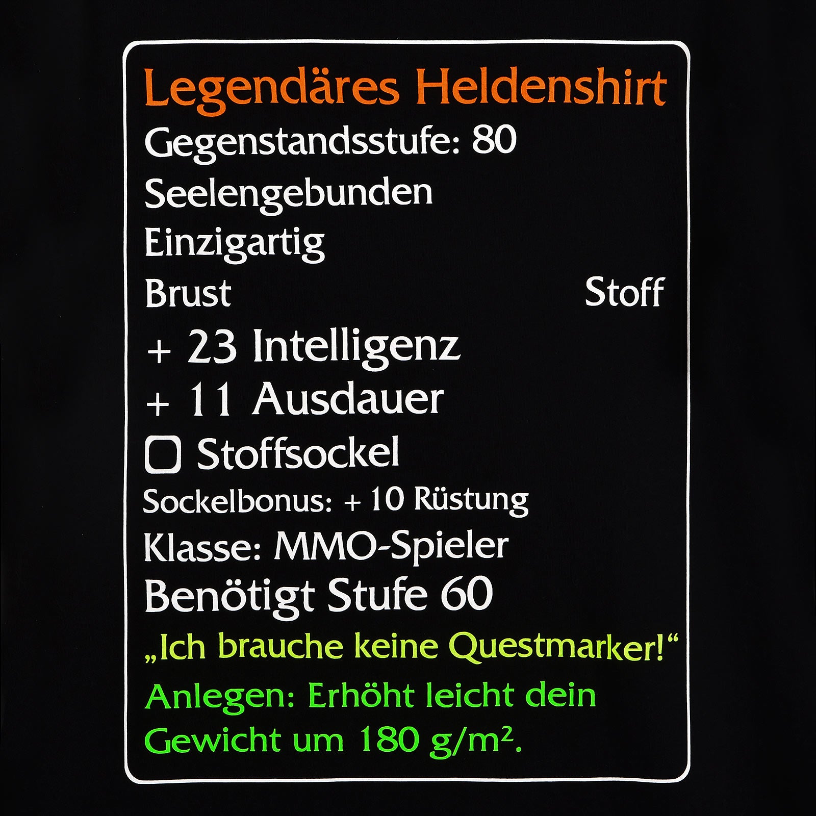 Product image Level-60-Item Legendary Heroes Classic T-Shirt Black