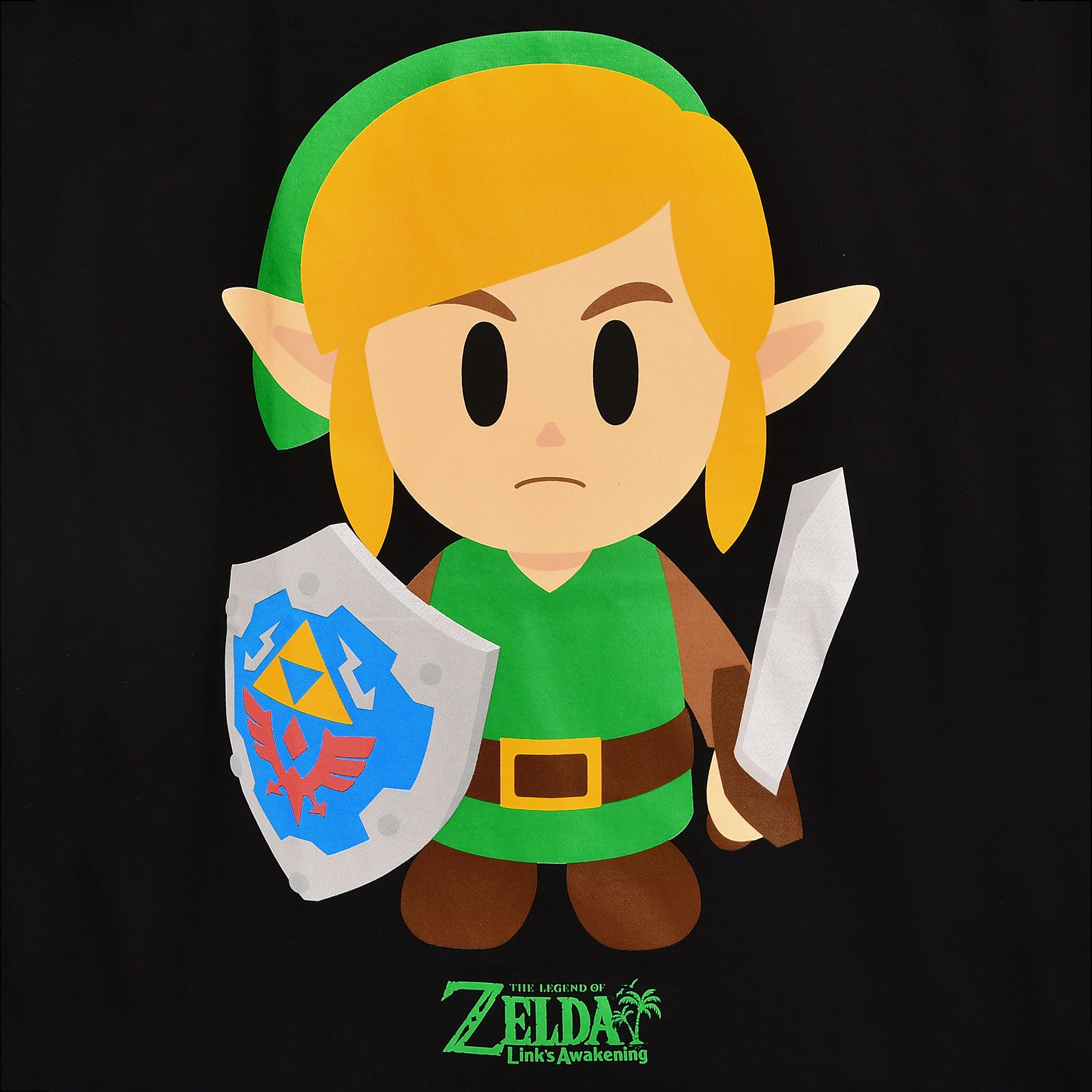 Immagine del prodotto Zelda - T-shirt nera di Link's Awakening