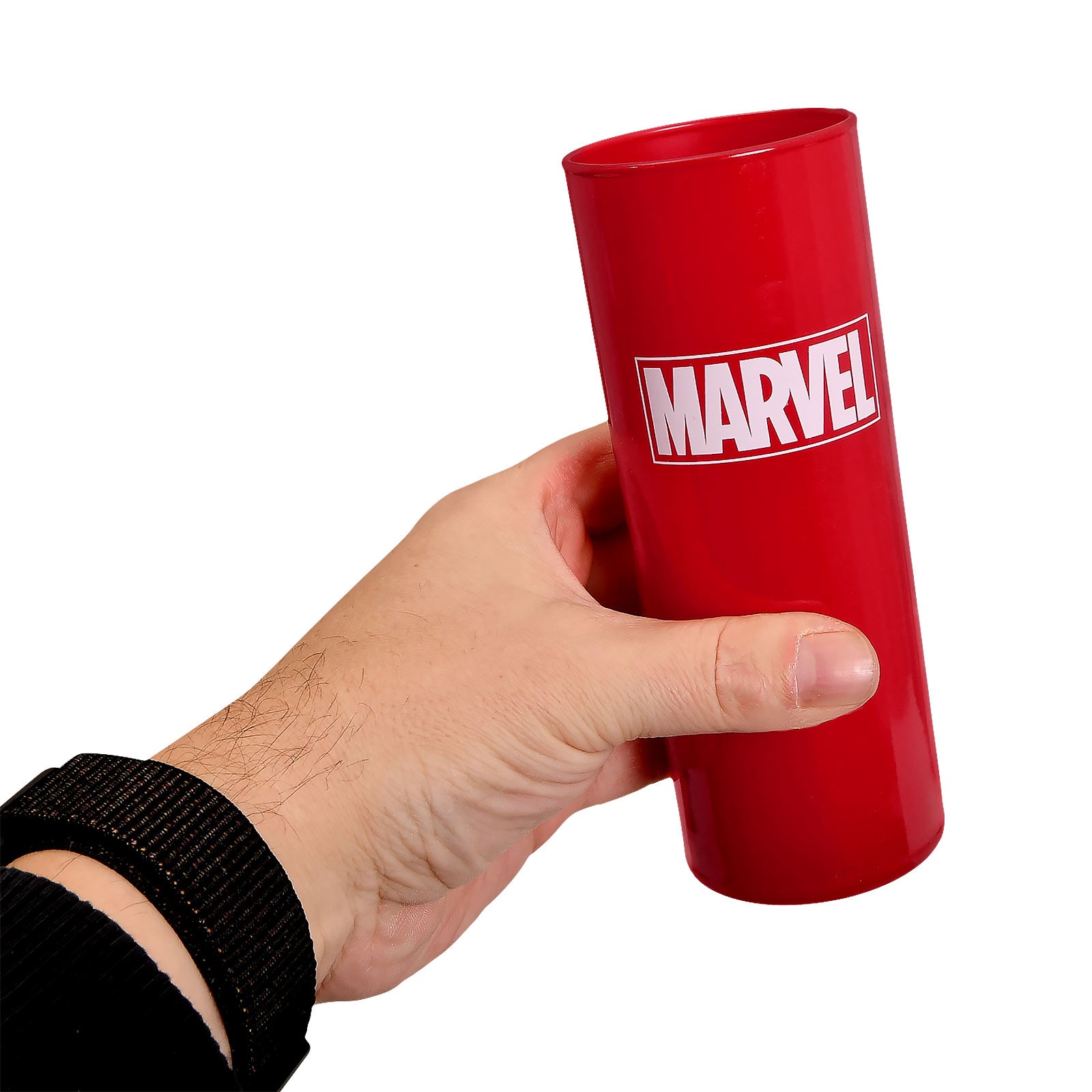 Immagine del prodotto Bicchiere rosso con logo Marvel