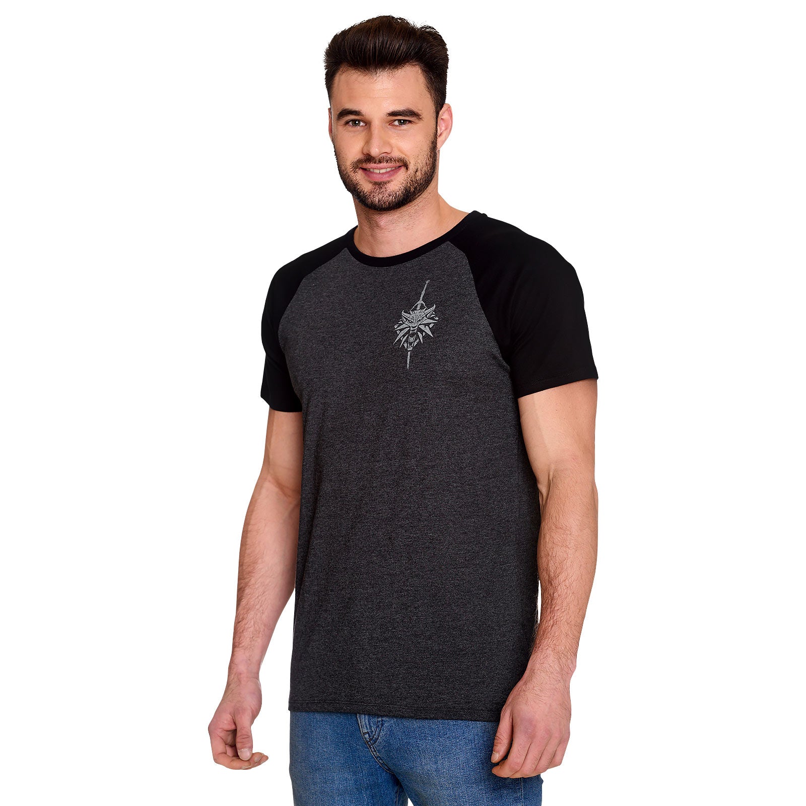 Immagine del prodotto Witcher - T-shirt grigia della Scuola del Lupo