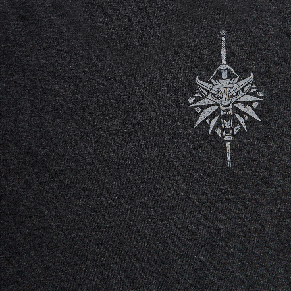 Immagine del prodotto Witcher - T-shirt grigia della Scuola del Lupo