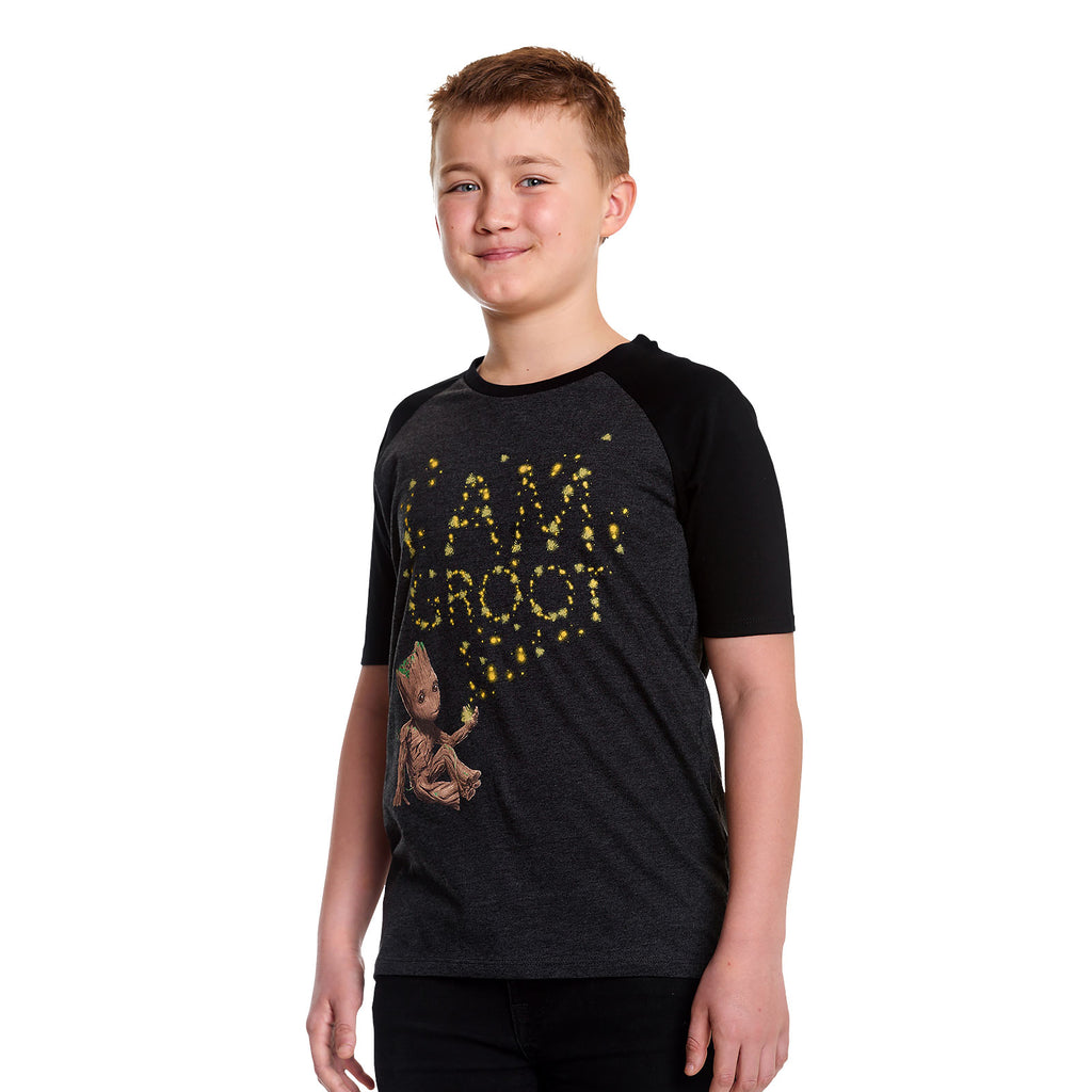 Immagine del prodotto Guardiani della Galassia - T-shirt Groot Glow in the Dark per bambini grigio