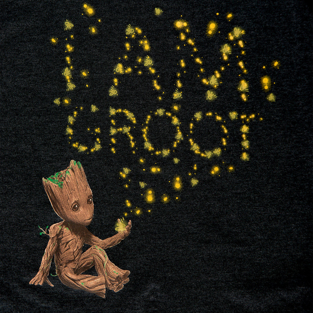 Immagine del prodotto Guardiani della Galassia - T-shirt Groot Glow in the Dark per bambini grigio