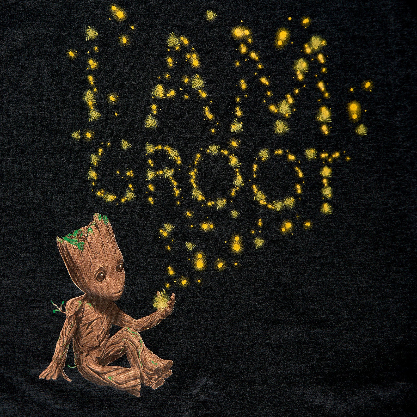 Immagine del prodotto Guardiani della Galassia - T-shirt Groot Glow in the Dark per bambini grigio