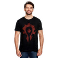 Immagine del prodotto World of Warcraft - T-shirt nera con logo della Horda a spray