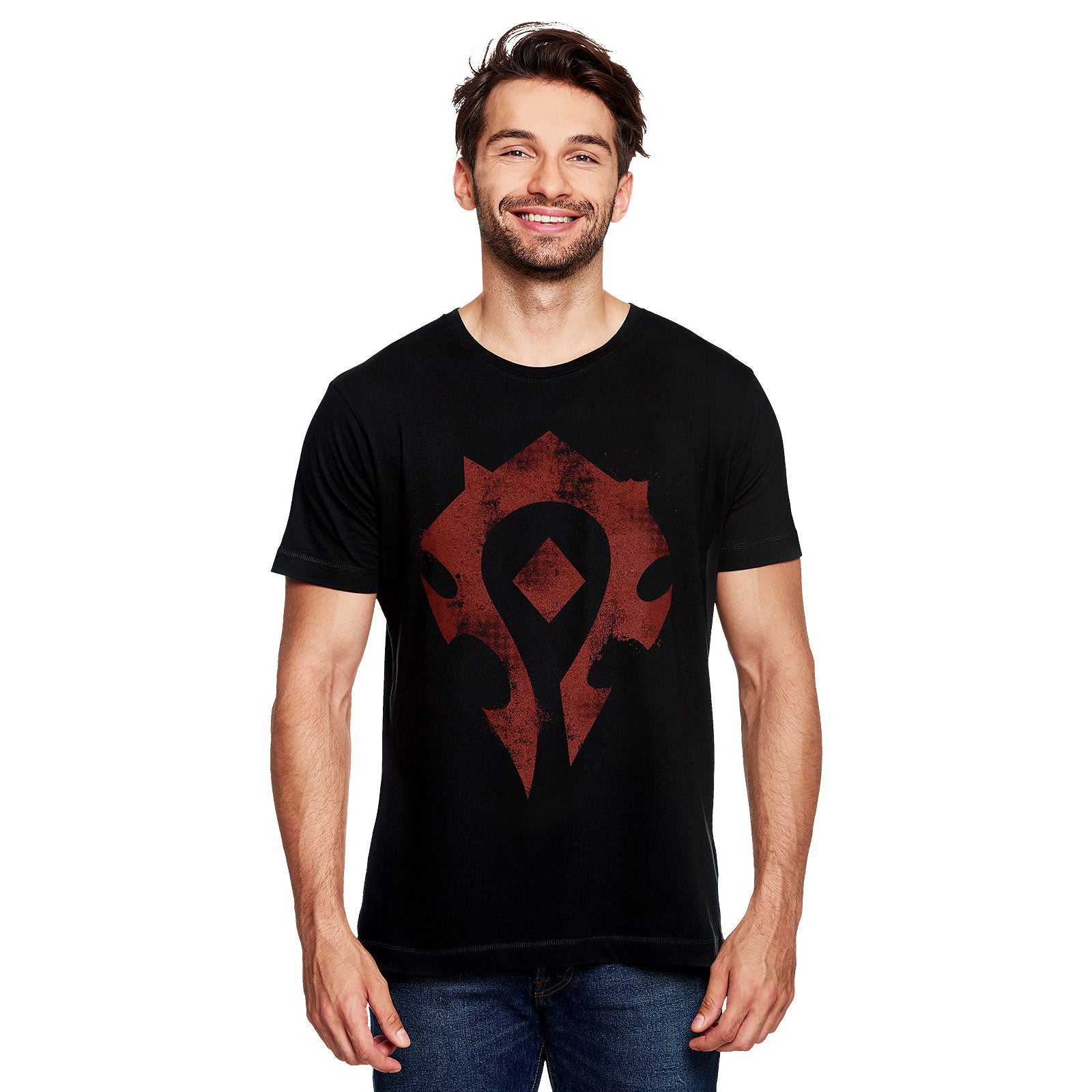 Immagine del prodotto World of Warcraft - T-shirt nera con logo della Horda a spray