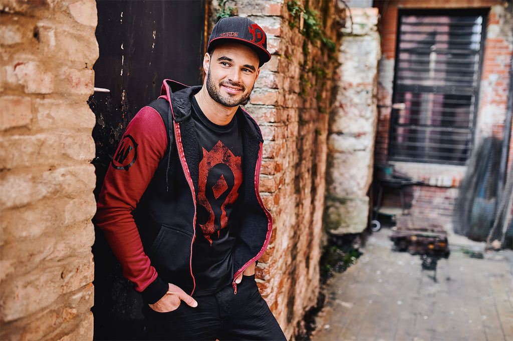 Immagine del prodotto World of Warcraft - T-shirt nera con logo della Horda a spray