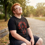 Immagine del prodotto World of Warcraft - T-shirt nera con logo della Horda a spray