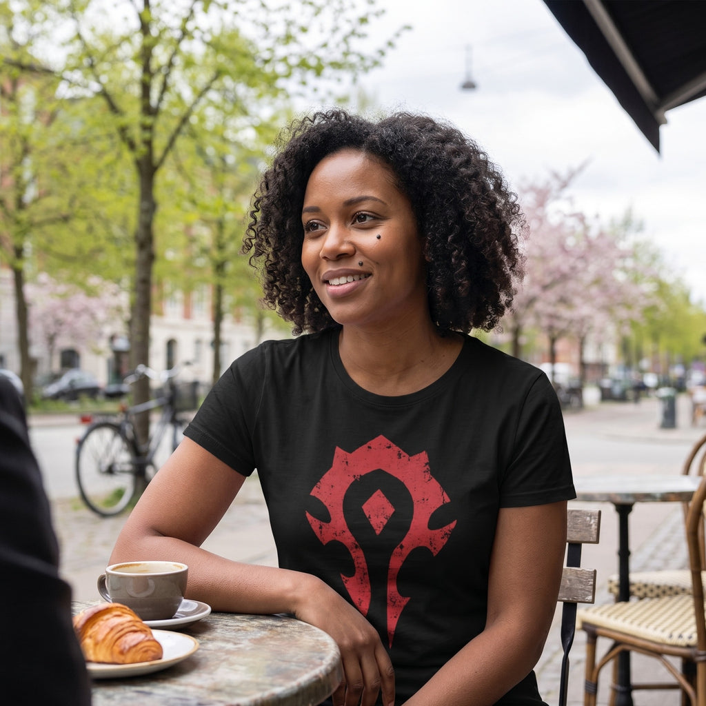 Immagine del prodotto World of Warcraft - T-shirt nera con logo della Horda a spray