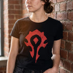 Immagine del prodotto World of Warcraft - T-shirt nera con logo della Horda a spray