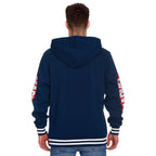 Immagine del prodotto Captain America - Felpa con cappuccio con logo dello scudo in blu distressed
