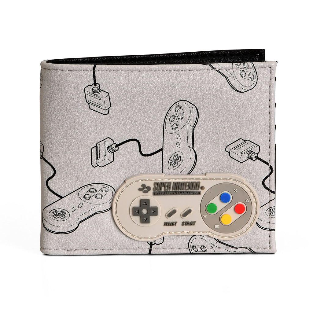 Immagine del prodotto Nintendo - Portafoglio grigio con controller SNES
