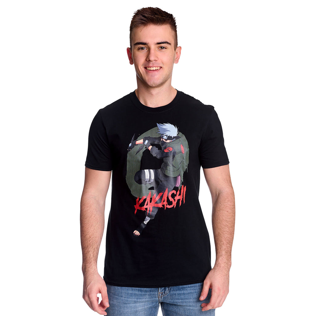 Immagine del prodotto Naruto - T-shirt nera del personaggio Kakashi