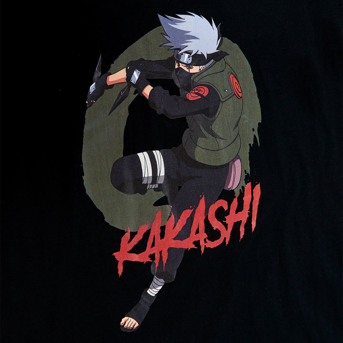 Immagine del prodotto Naruto - T-shirt nera del personaggio Kakashi