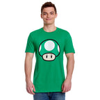 Immagine del prodotto Super Mario - T-shirt verde con fungo 1 UP