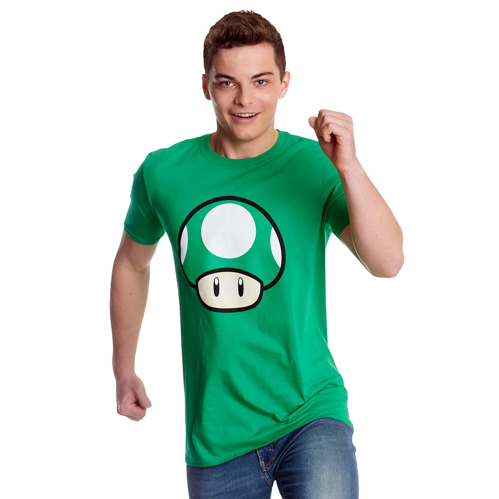 Immagine del prodotto Super Mario - T-shirt verde con fungo 1 UP