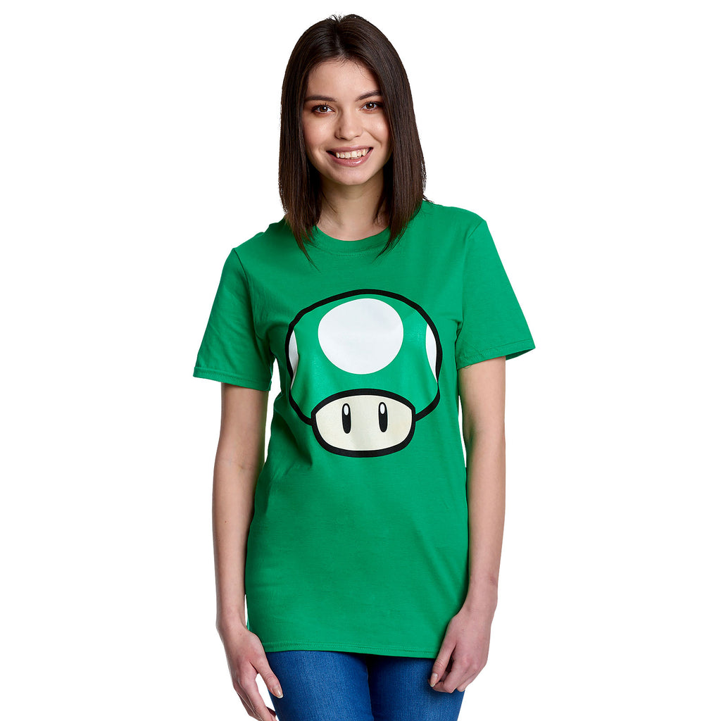 Immagine del prodotto Super Mario - T-shirt verde con fungo 1 UP