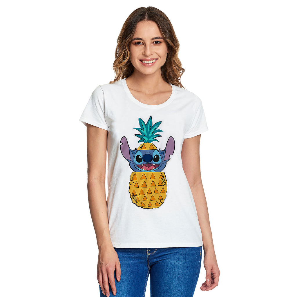 Immagine del prodotto Lilo & Stitch - T-shirt Ananas Stitch per Donne Bianca