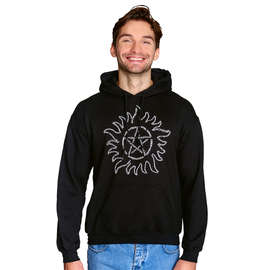 Immagine del prodotto Supernatural - Felpa con cappuccio nera con simbolo Anti Possessione