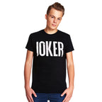 Immagine del prodotto T-shirt nera con logo Joker Distressed