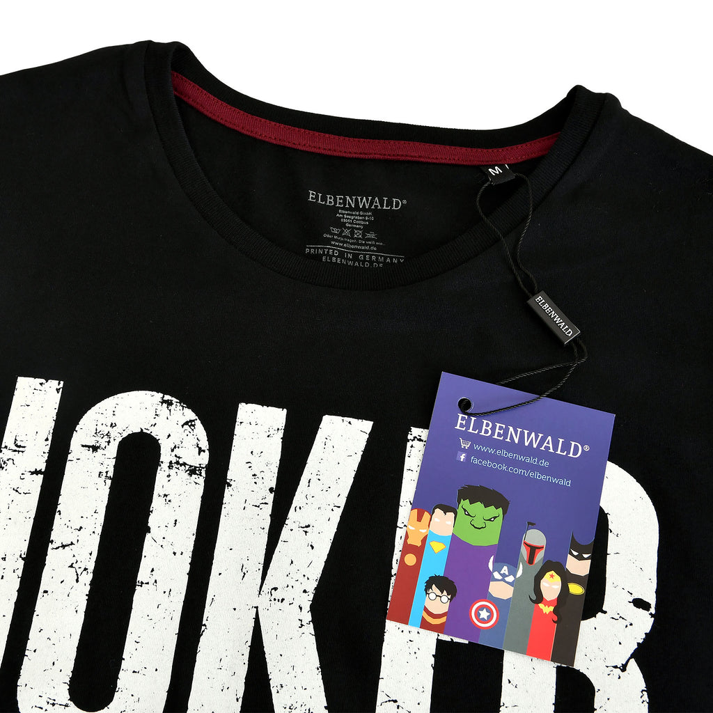 Immagine del prodotto T-shirt nera con logo Joker Distressed