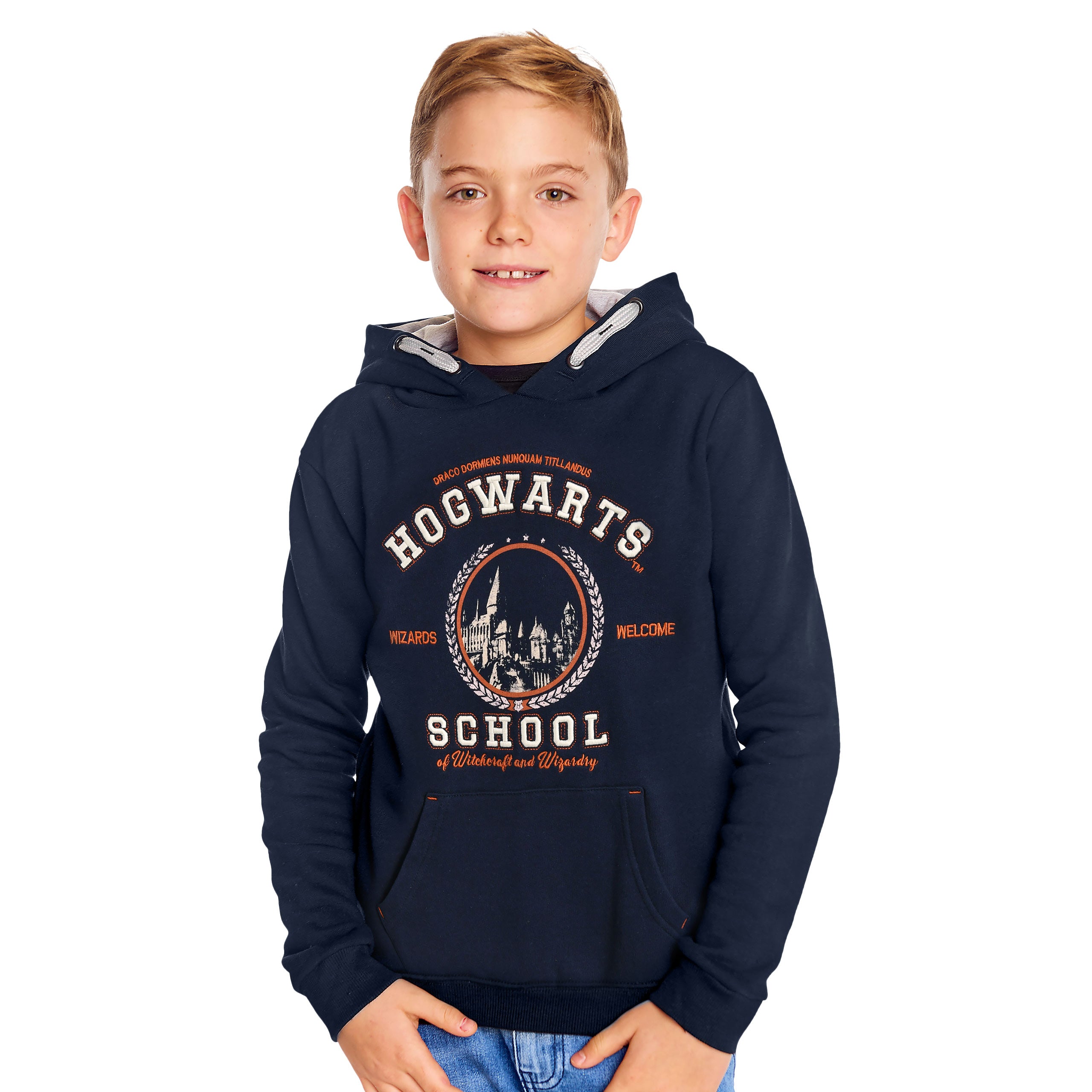 Immagine del prodotto Harry Potter - Hogwarts School Felpa con cappuccio per bambini blu