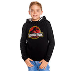 Immagine del prodotto Jurassic Park - Logo del film Felpa con cappuccio per bambini nera