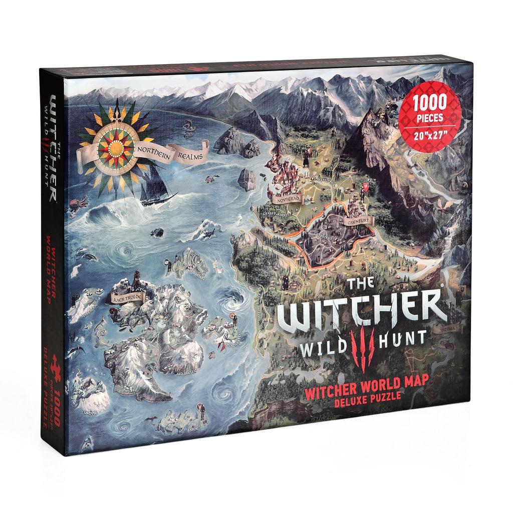 Immagine del prodotto Witcher - Puzzle della mappa dei Regni Settentrionali