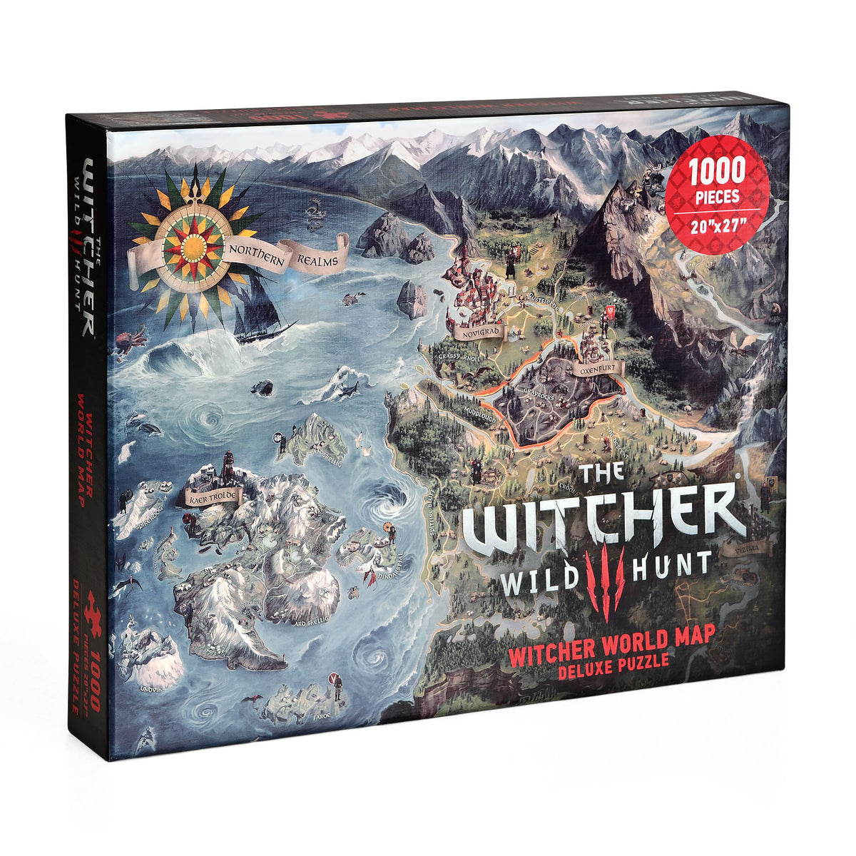 Immagine del prodotto Witcher - Puzzle della mappa dei Regni Settentrionali