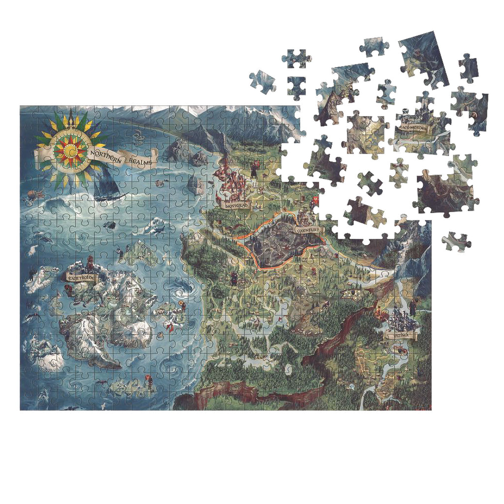 Immagine del prodotto Witcher - Puzzle della mappa dei Regni Settentrionali