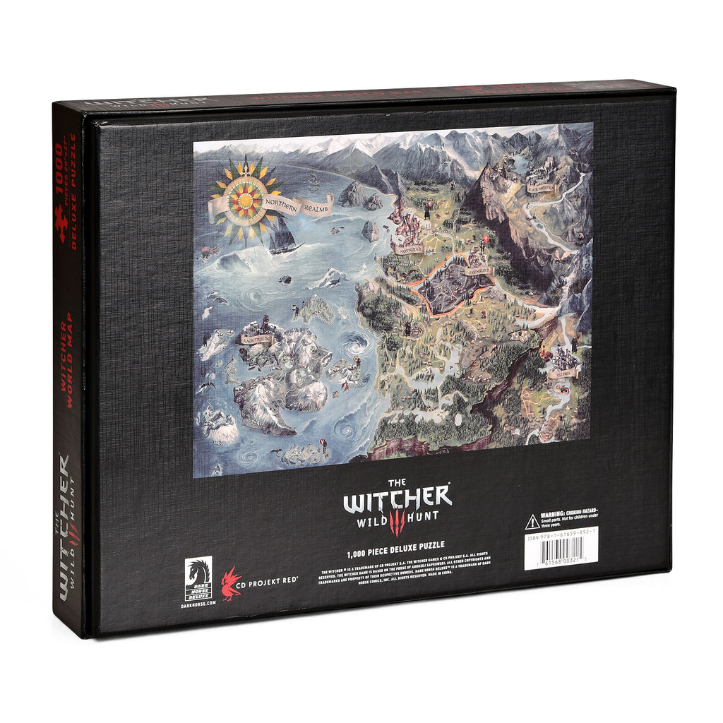 Immagine del prodotto Witcher - Puzzle della mappa dei Regni Settentrionali