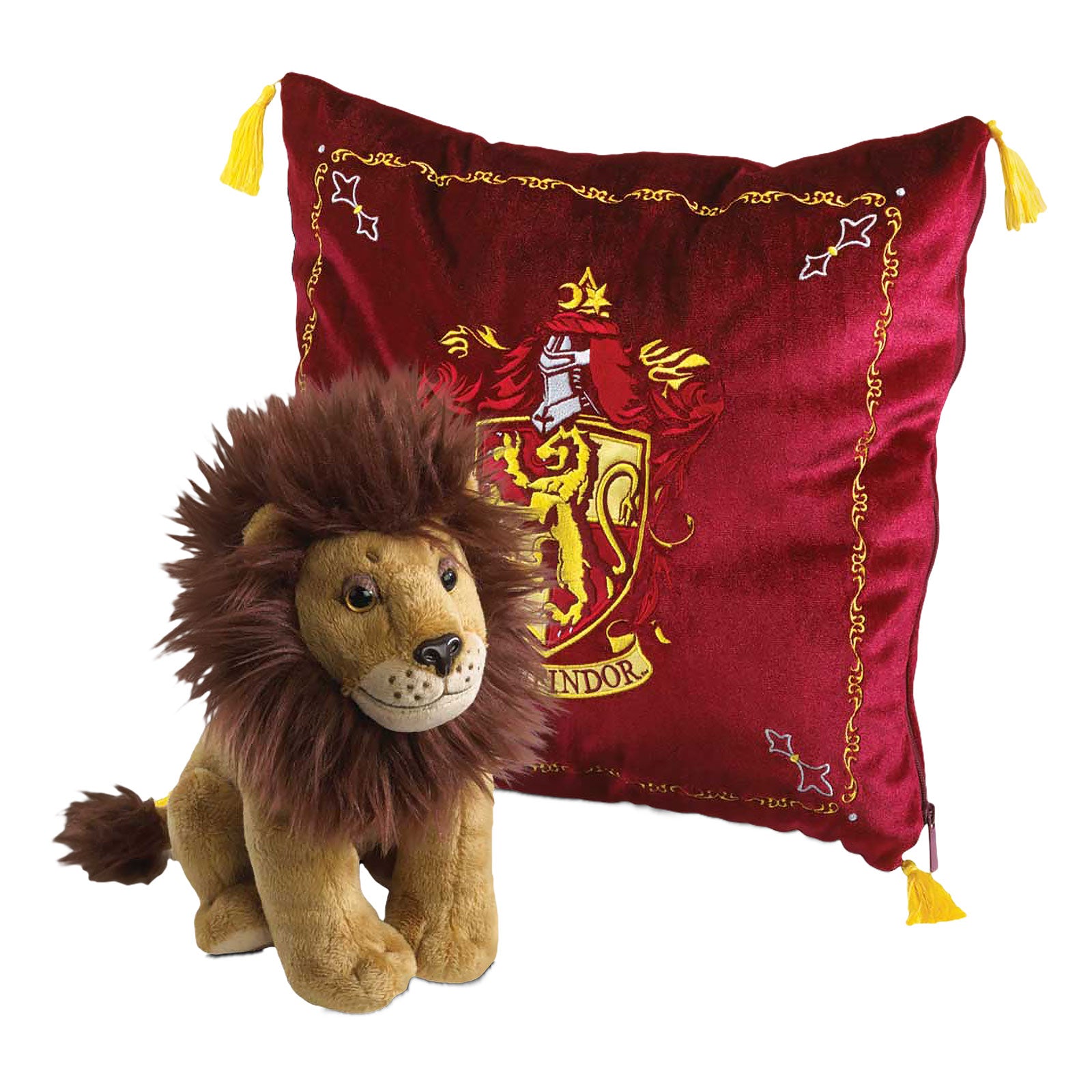 Immagine del prodotto Harry Potter - Cuscino con stemma di Grifondoro e figura di peluche