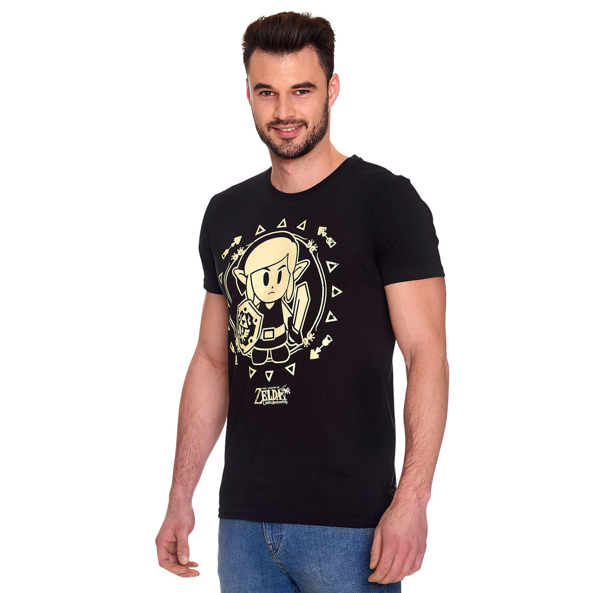 Immagine del prodotto Zelda - Link's Awakening T-shirt tribale nera