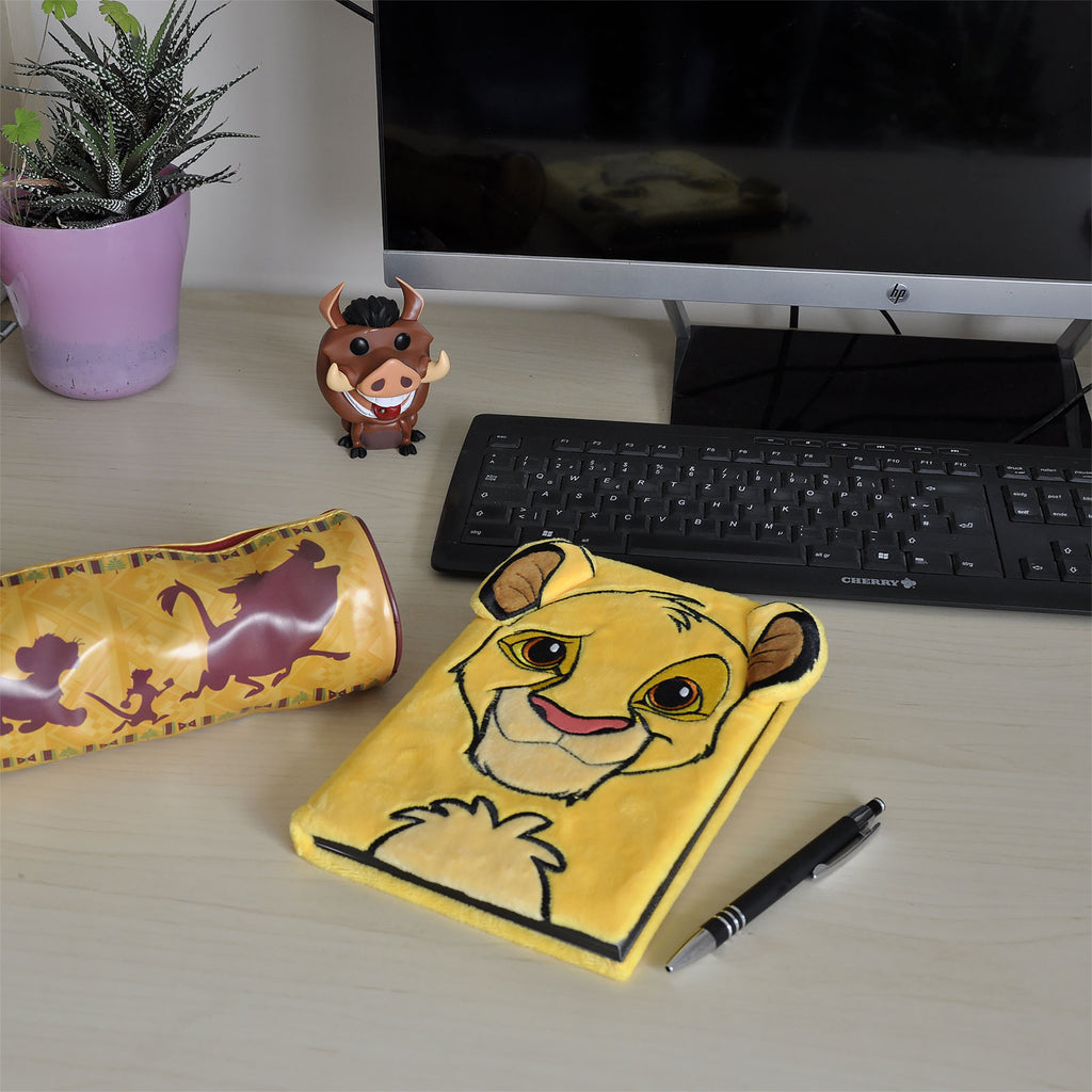 Immagine del prodotto Il Re Leone - Taccuino premium in peluche Simba A5