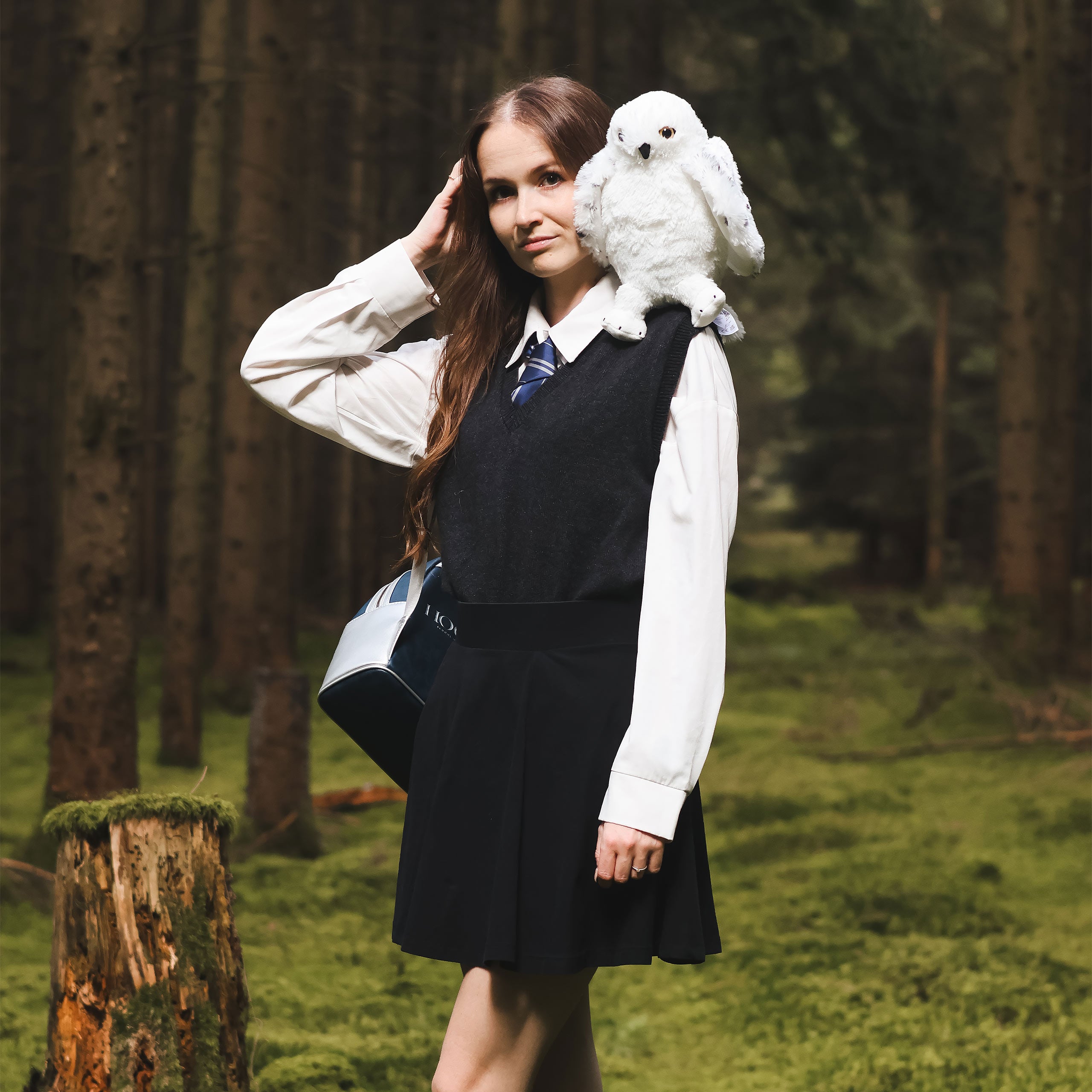 Immagine del prodotto Figura di peluche di Hedwig con ali aperte 28 cm - Harry Potter