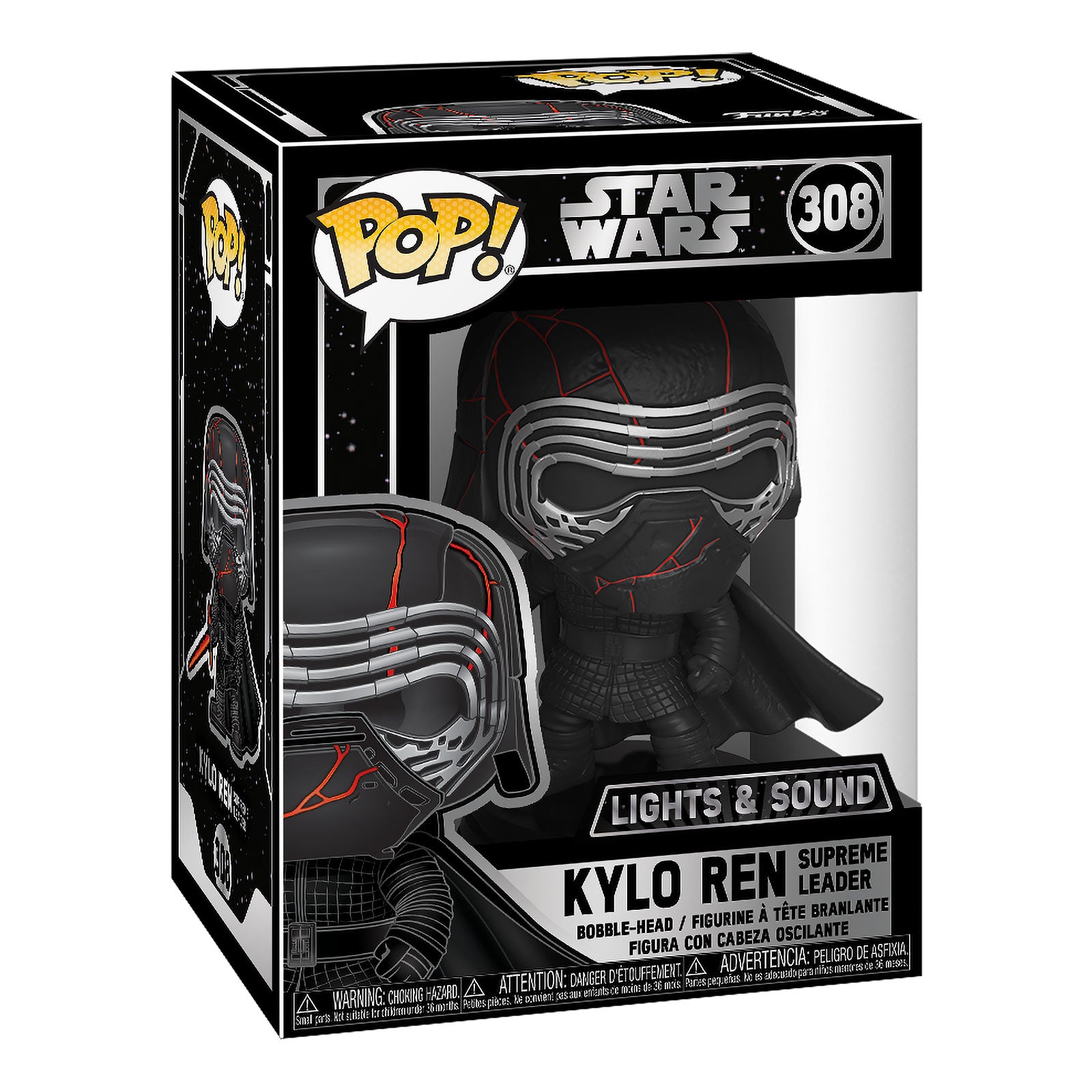 Immagine del prodotto Star Wars - Figura Funko Pop di Kylo Ren con testa oscillante, luce e suono