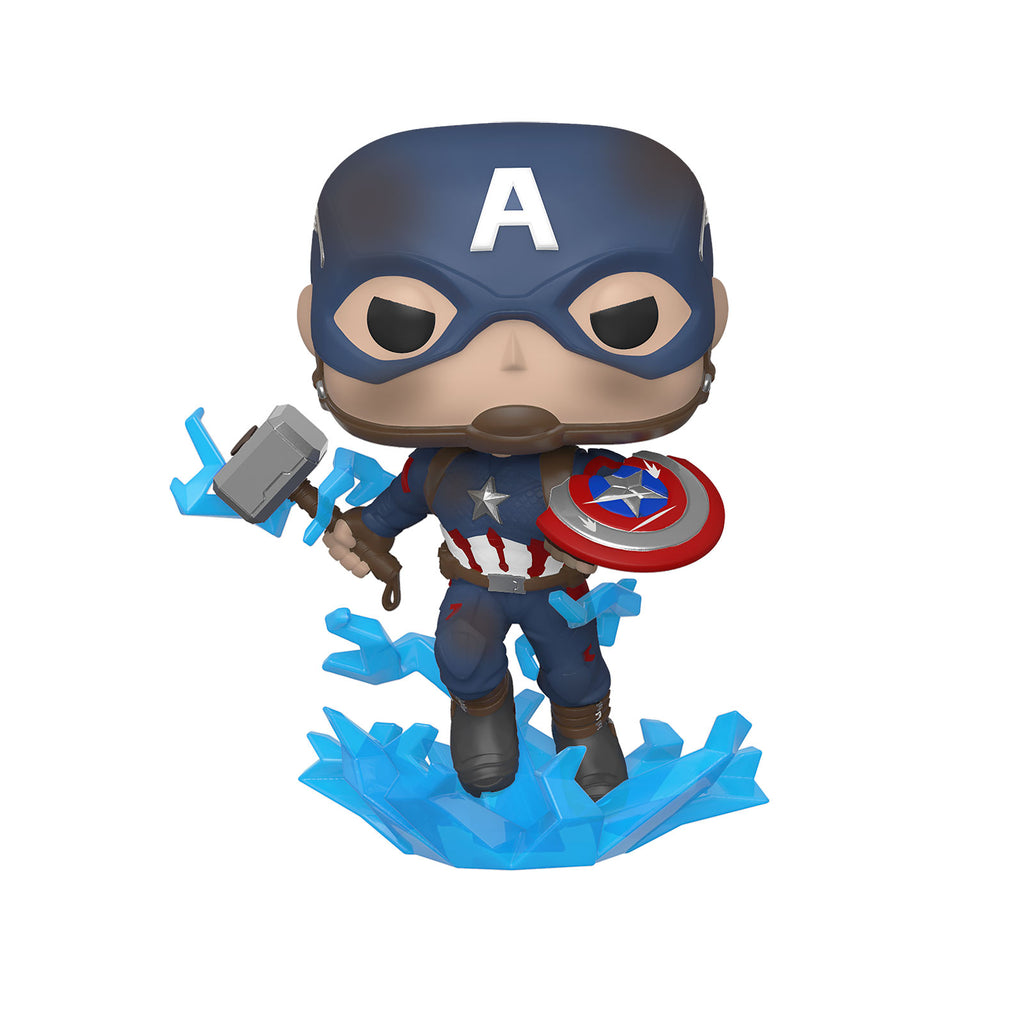 Product image Avengers - Captain America Mjölnir & Broken Shield Endgame Funko Pop Bobblehead Figure
