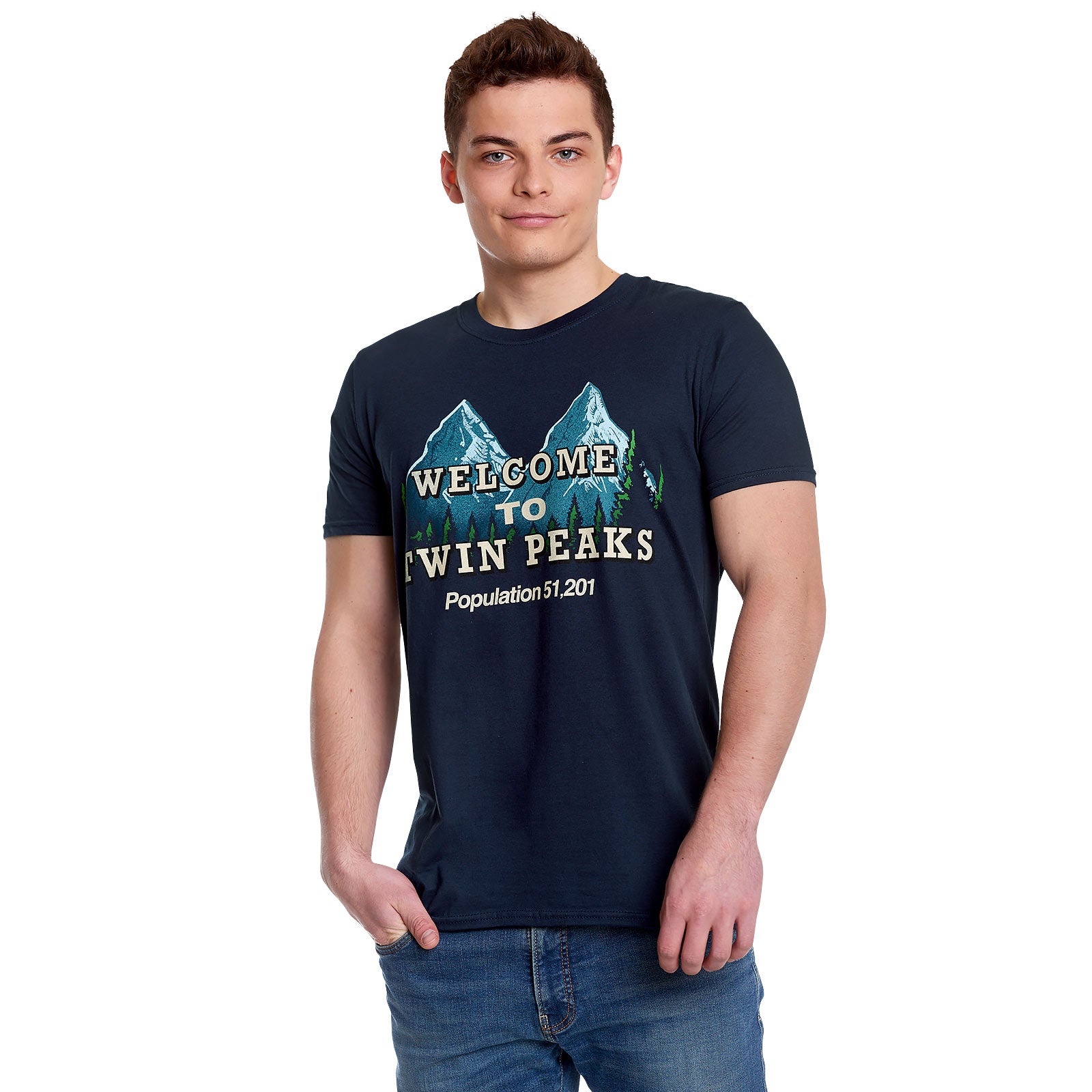 Immagine del prodotto Twin Peaks - Benvenuto a Twin Peaks T-shirt blu