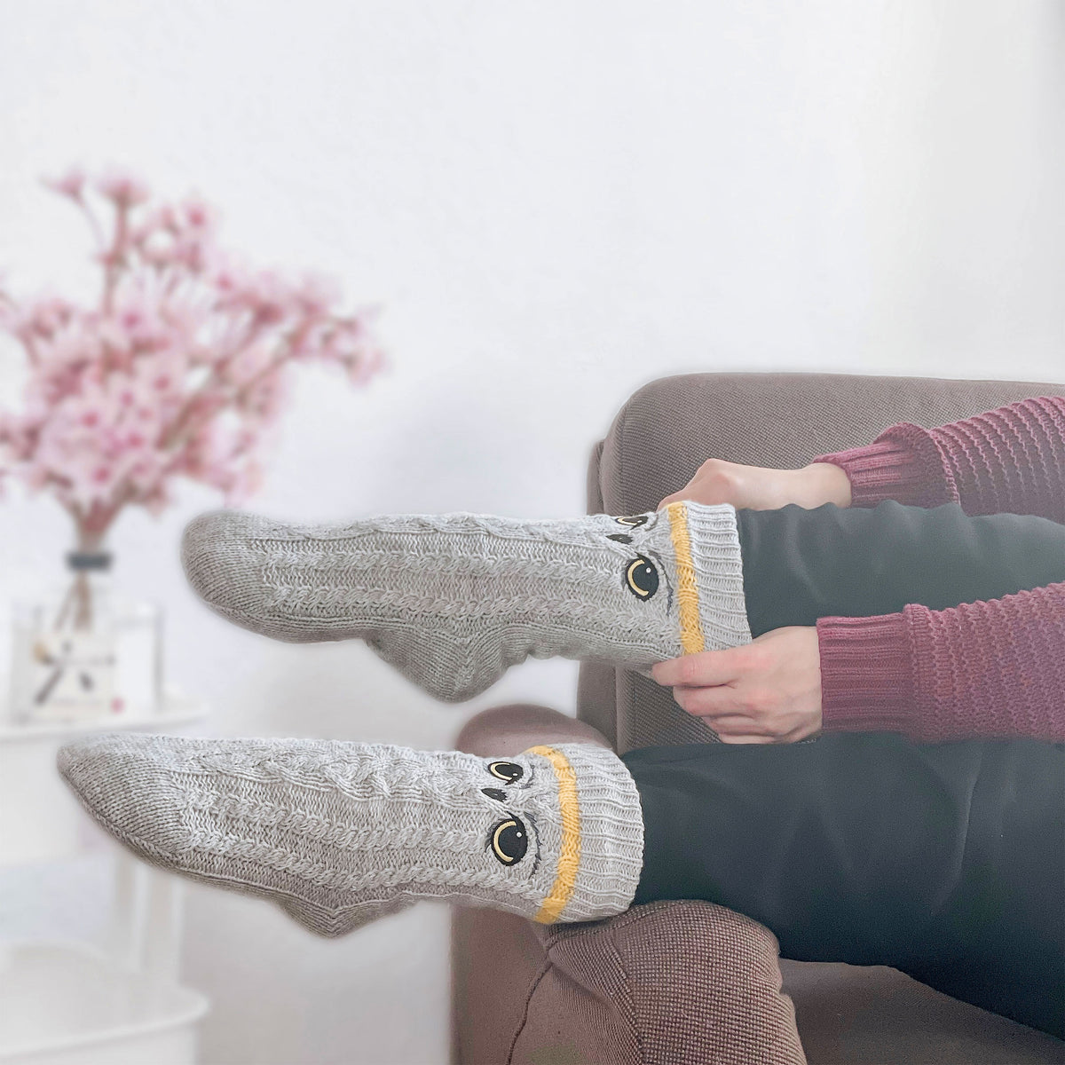 Immagine del prodotto Harry Potter - Calzini Hedwig grigi
