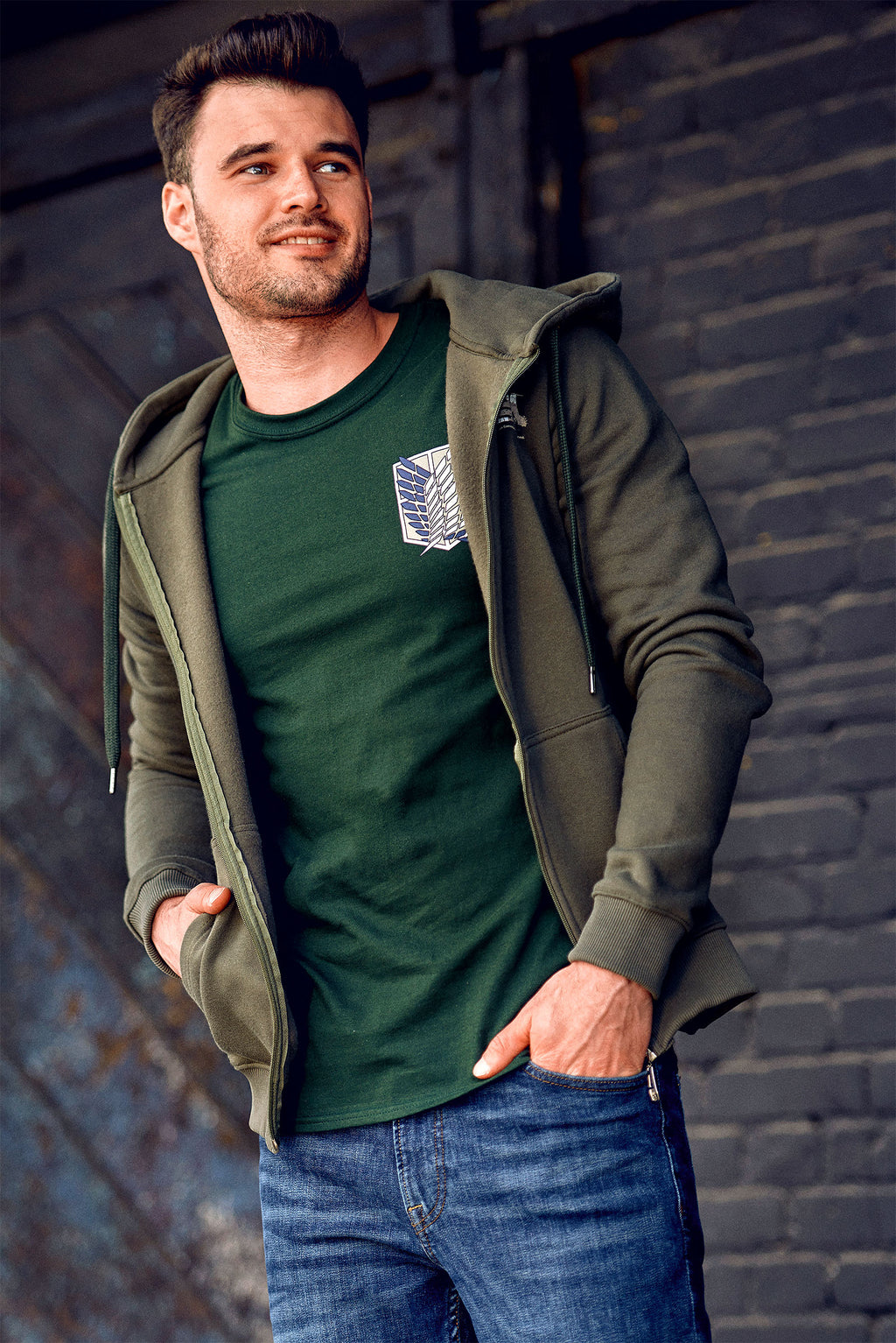Immagine del prodotto Attack on Titan - T-shirt verde del Corpo di Ricerca