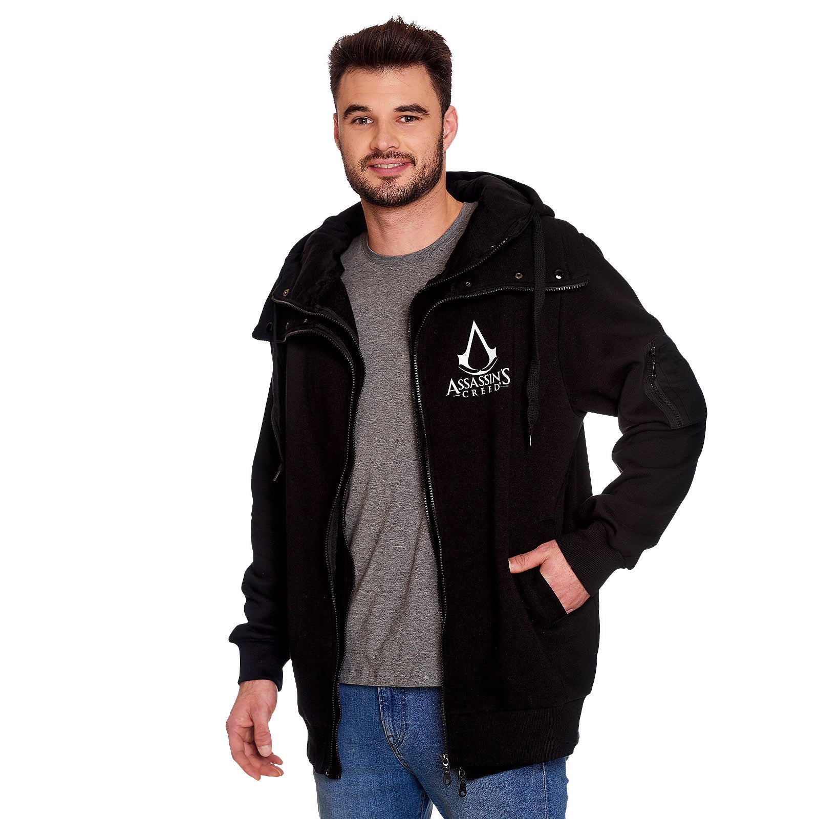 Immagine del prodotto Assassins Creed - Felpa con cappuccio doppio strato nera