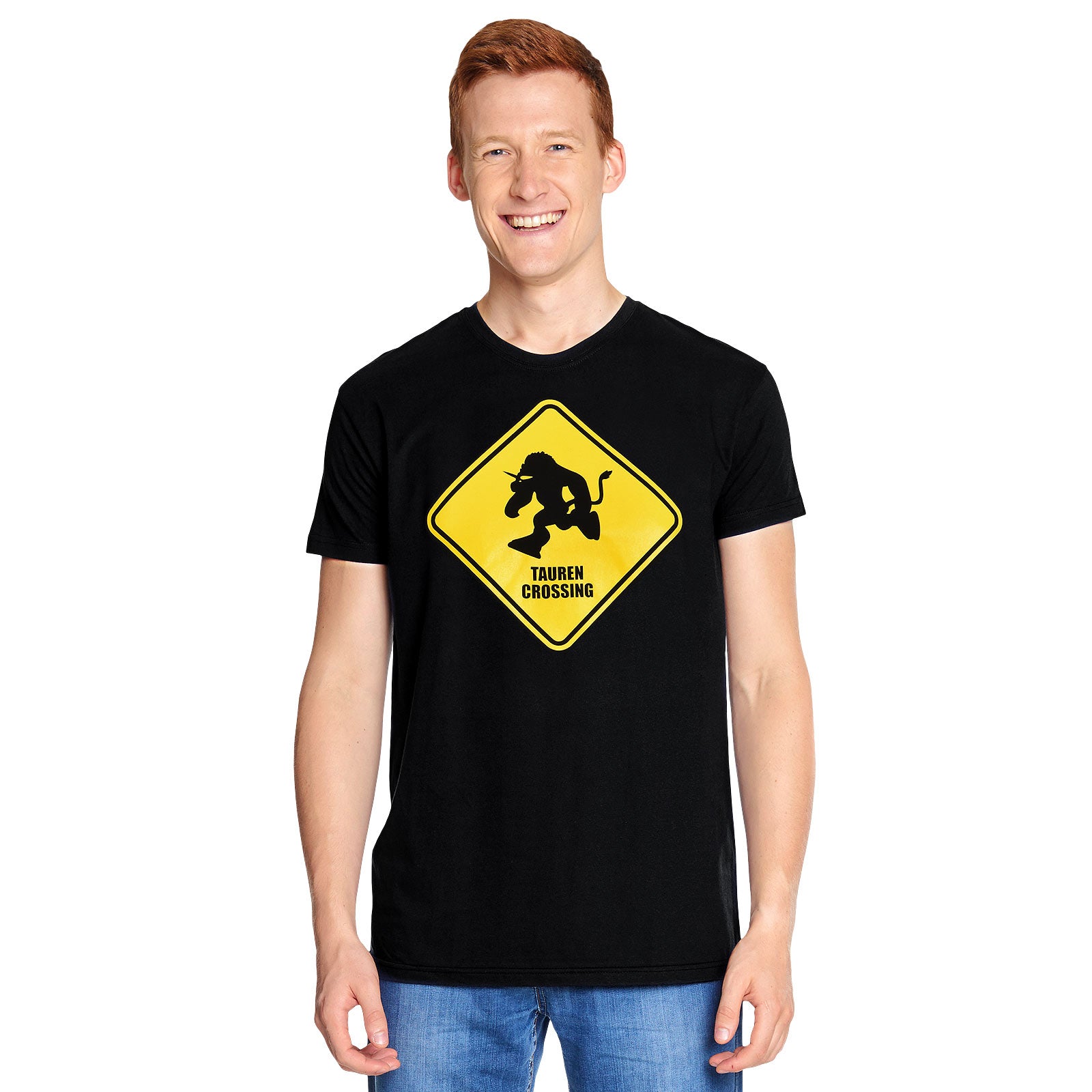 Immagine del prodotto T-shirt Tauren Crossing per fan di World of Warcraft nera