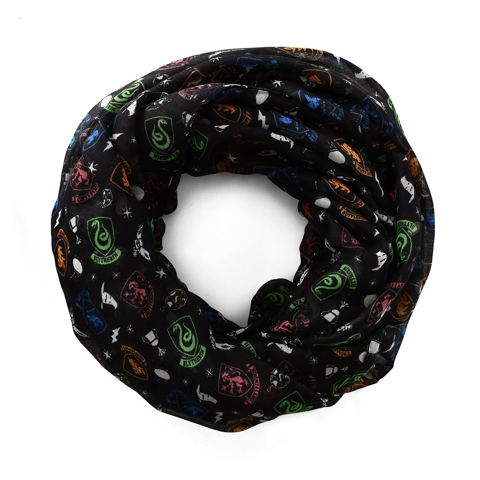 Immagine del prodotto Harry Potter - Sciarpa Loop dello stemma di Hogwarts nera