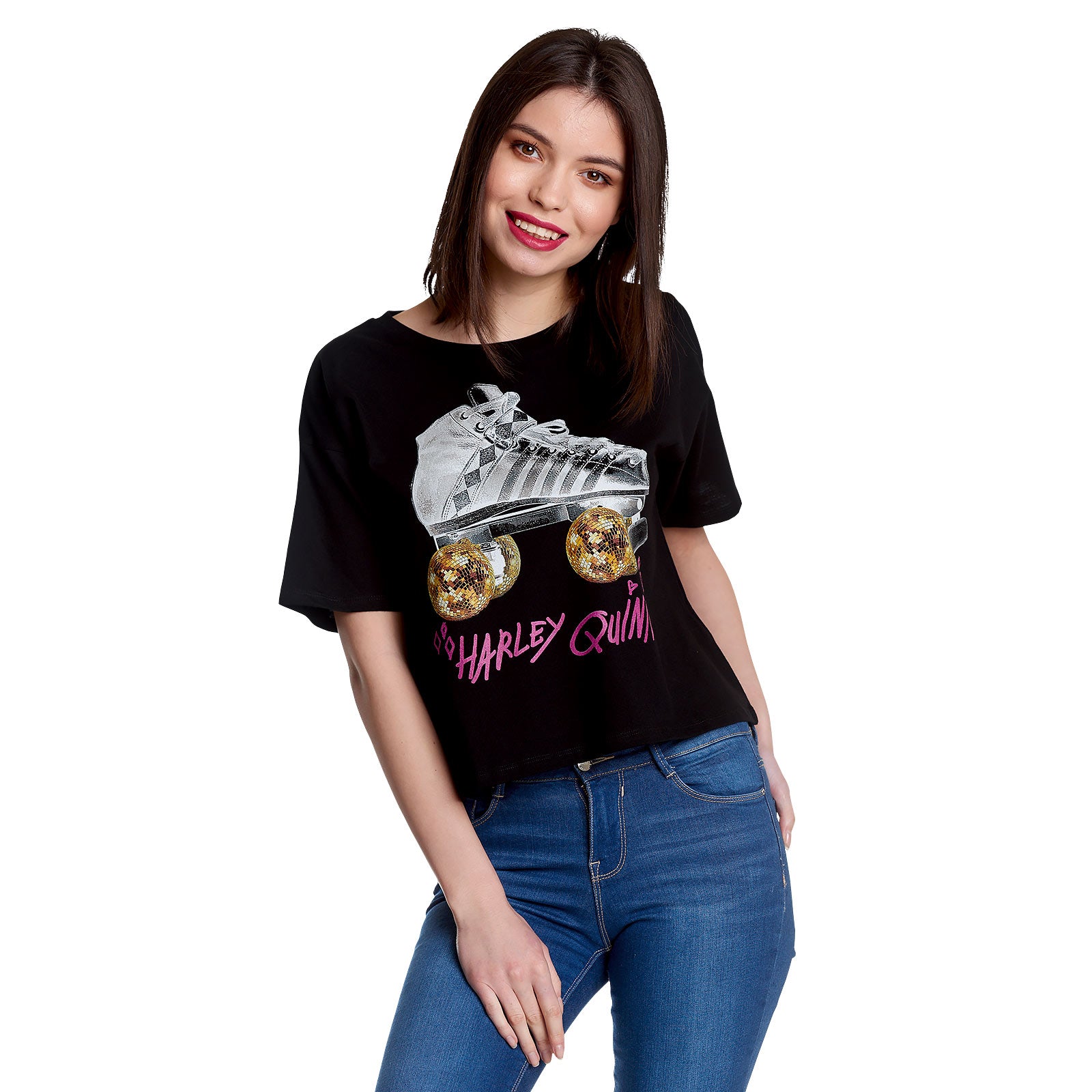 Immagine del prodotto Birds of Prey - Harley Roller Skates Crop Top da donna in nero