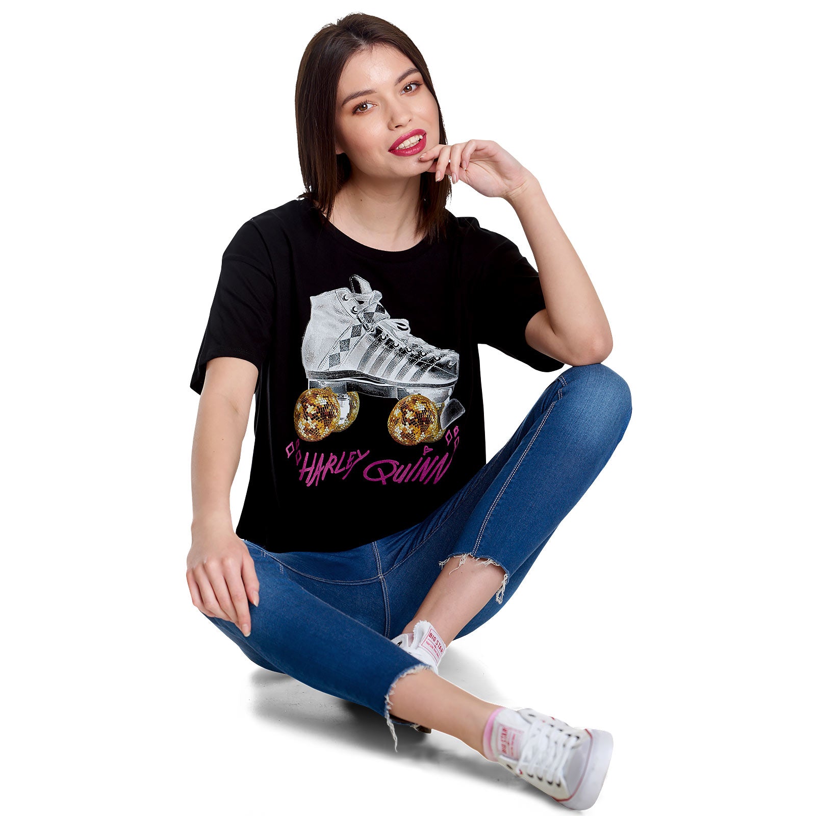 Immagine del prodotto Birds of Prey - Harley Roller Skates Crop Top da donna in nero